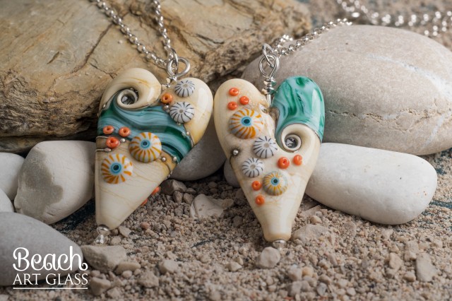 Trollbeads Lampworker Julie Foutain Beach Art Glass Designer Jewellery